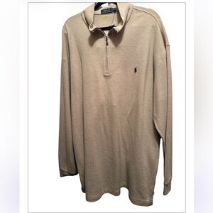 NWT Polo Ralph Lauren Mens 1/4 zip L/S Sweater